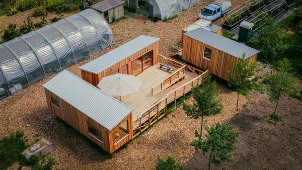 Waldgartencampus auf dem Gelände der Waldgärtnerei Kyritz, fertiggestellt 2026.